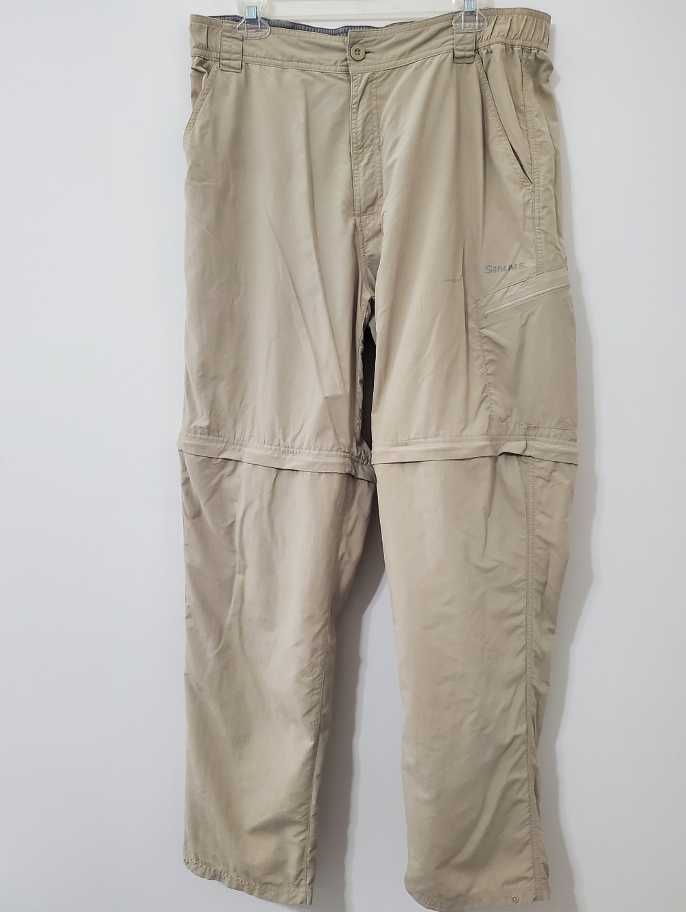 Simms Guide Series Convertible Pants Tan Mens Large